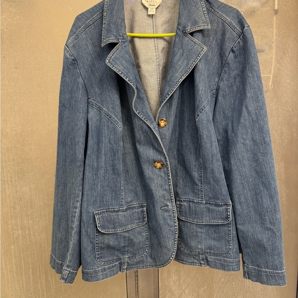 Talbots Blue Denim Jacket - Picture 2 of 7
